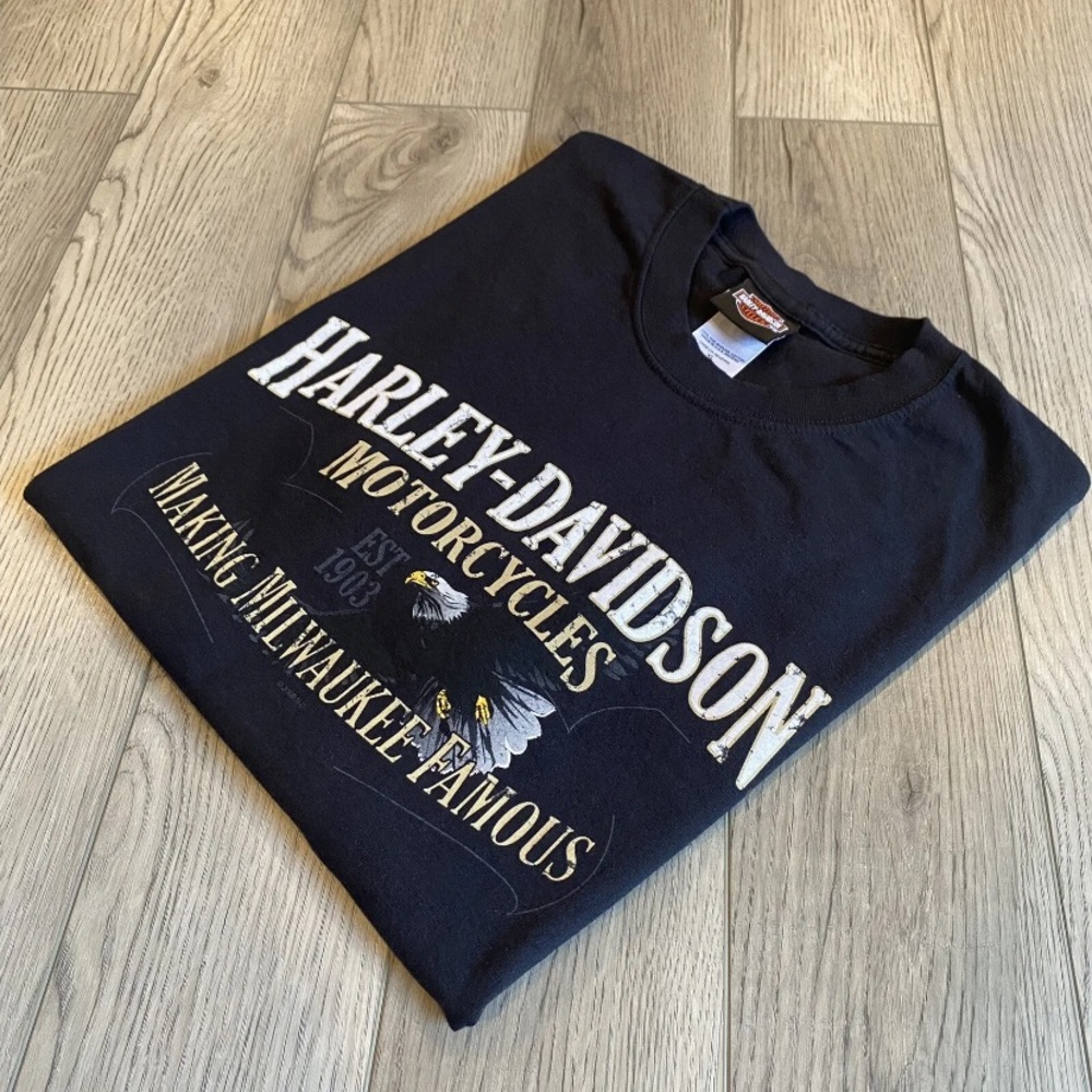 Harley Davidson Motorcycles T Shirt Men’s XL Nova Scotia Canada 2 Sided Graphic - Picture 10 of 10